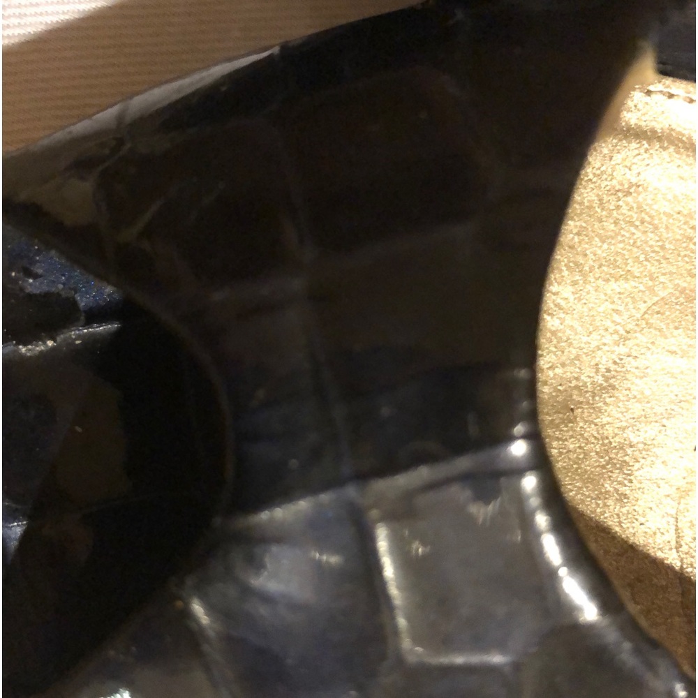 Antonio Melani Blue Patent Leather Heels Size 7Med - Picture 3 of 10